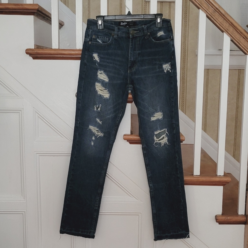 BROOKLYN CLOTH Slim Fit Blue Jeans Size 30